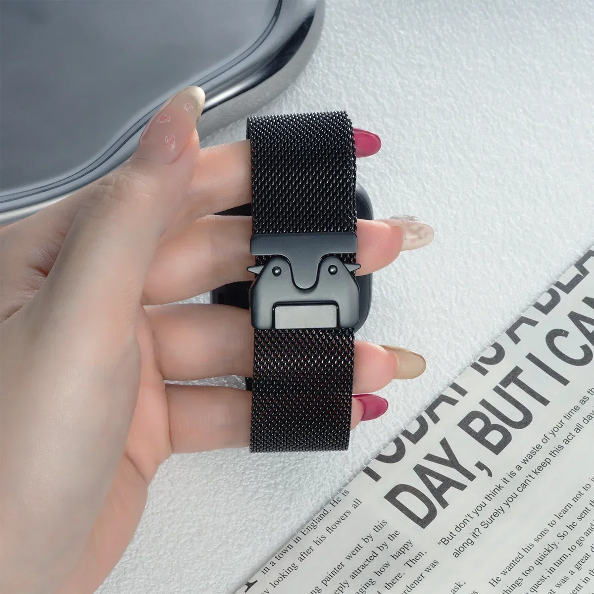 2026 Metallarmband für Redmi Watch 6 5 4 Uhrenarmband 316L Edelstahlarmband für Xiaomi Mi Band 8 9 Pro Armband Zubehör – Detail 7