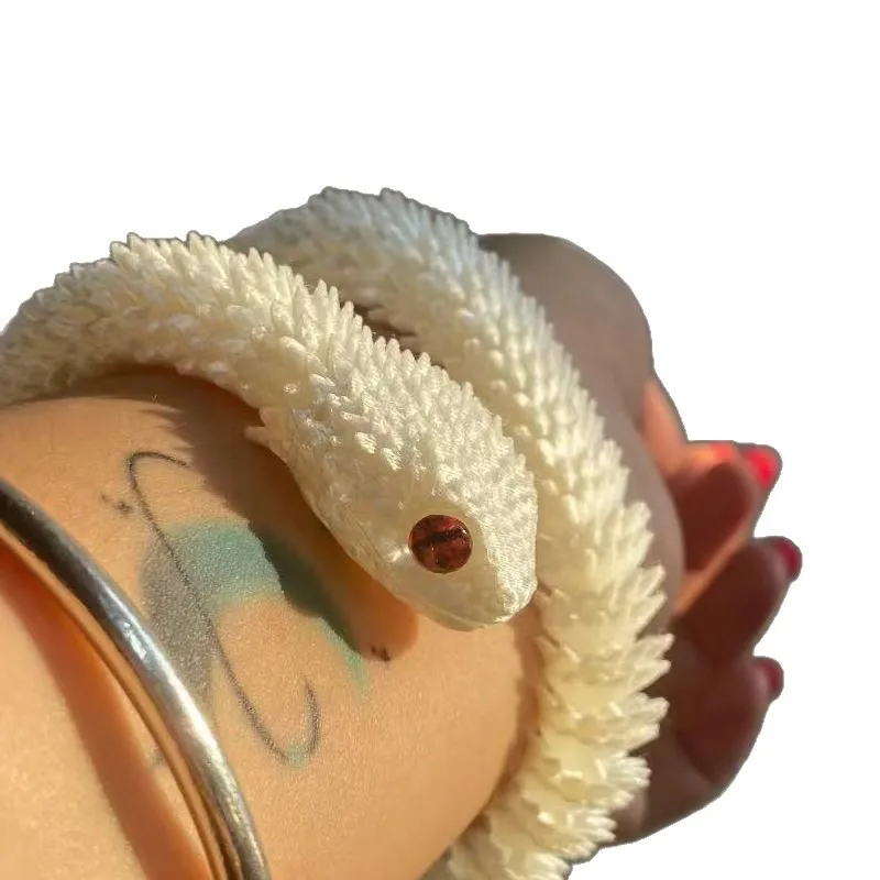 MOC 3D Printed Snake Animals Viper Toys Ornament Kids Gift