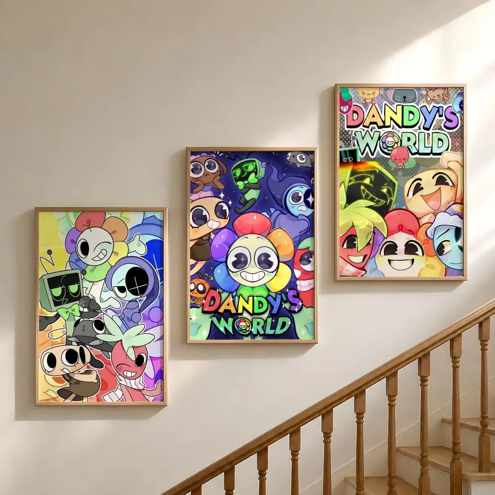 Game D-Dandy's W-World Dandy Astro Poster Waterproof HD Modern Peel And Stick Wall Decor Bedroom Living Room Dorm Office