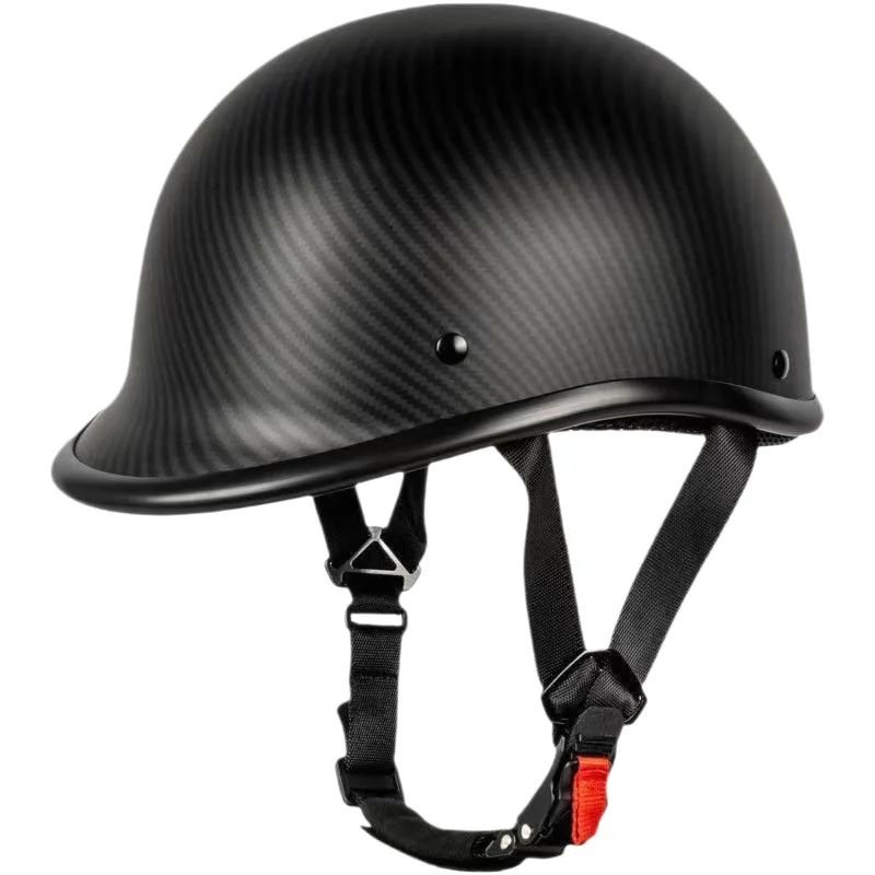 Classic Retro Open Face Motorcycle Helmet Small Half Beanie Skull Cap for Motorbike Scooter Chopper Cruising