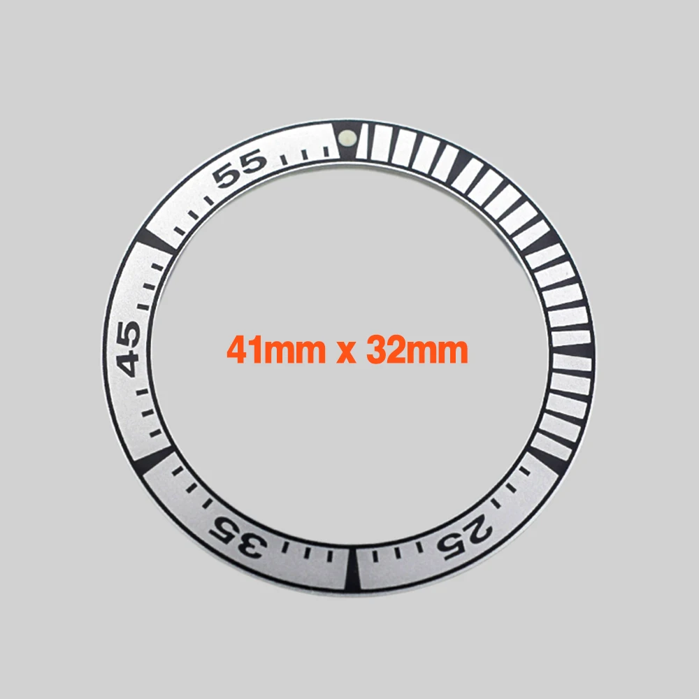 41Mm Aluminium Bezel Insert Ring Gebogen Samurai Bezel Ring Geschikt Voor King Srpf Samurai Horloge Ring Reserveonderdelen Voor Horloges