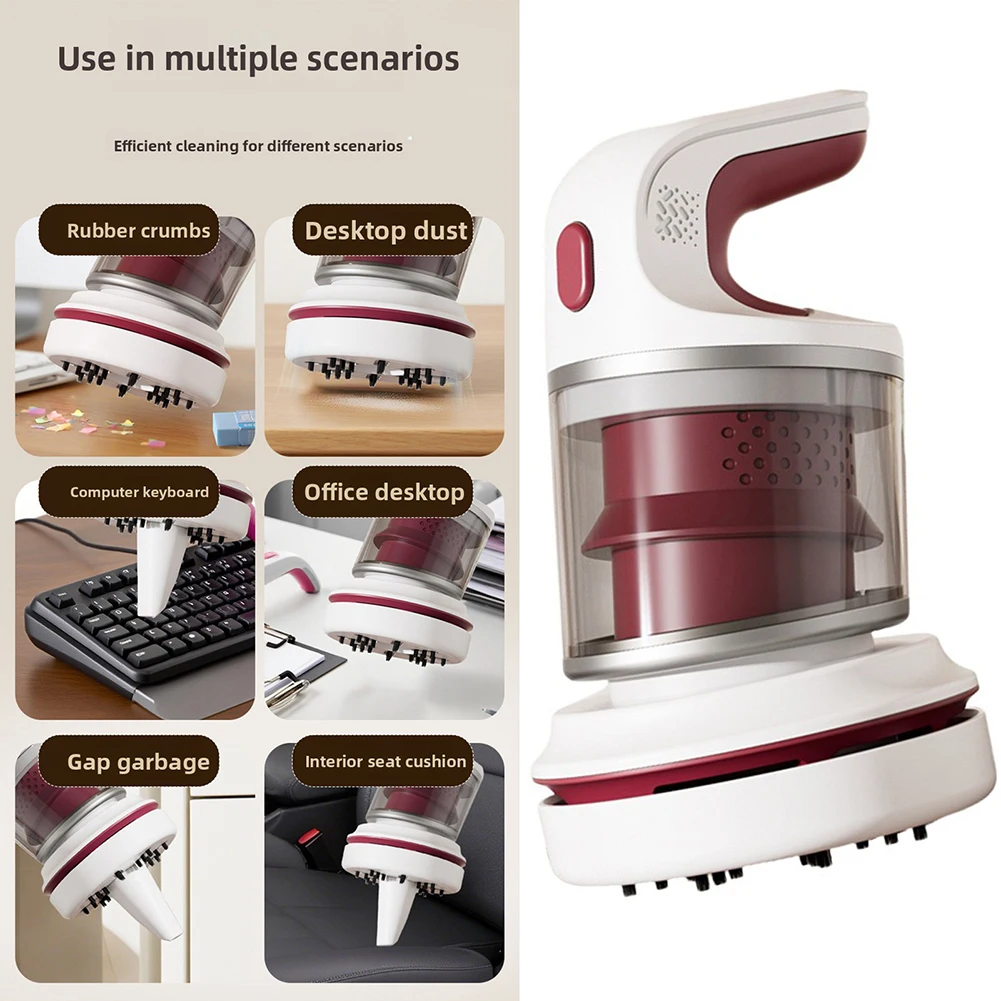 2 In 1 Compressed Airs Duster And Vacuum 9000pa Powerful Suction Efficient Cleaning Cordless Design Mini Portable For Sofas Desk