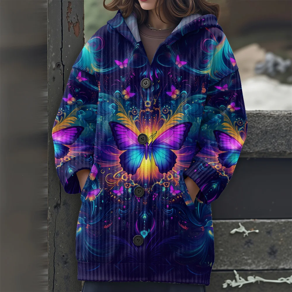 크리스마스 롱 스웨터 축제 파티 후드 스웨터 2025 신상 여성 캐주얼 스웨터 동물 시리즈 패턴 스웨터