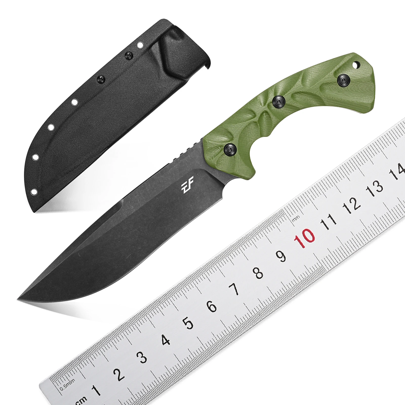 New Eafengrow EF145 Fixed Straight Knives DC53 Steel Blade G10 Handle Full Tang Fixed Blade Knife For Camping With Kydex Sheath