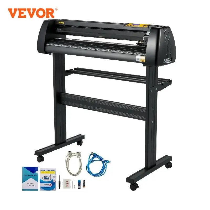 VEVOR 34Inch Vinyl Cutter Plotter 780mm Cutting Width Sign Printer Machine Label Maker LCD Display Signmaster Software