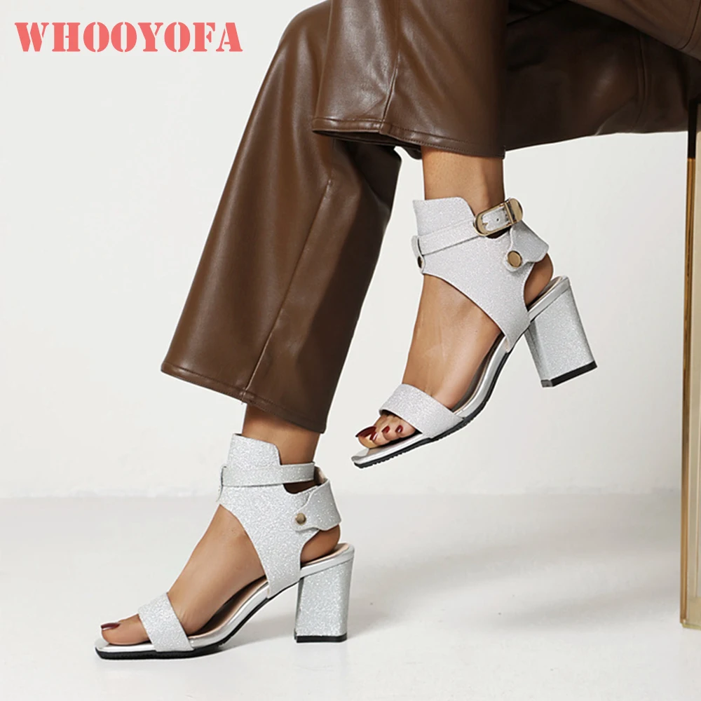 

Летние модные женские босоножки 2026 с круглым носком, на каблуке 7 см, для ночного клуба, большие и маленькие размеры, плюс размеры 11, 32, 46, 48