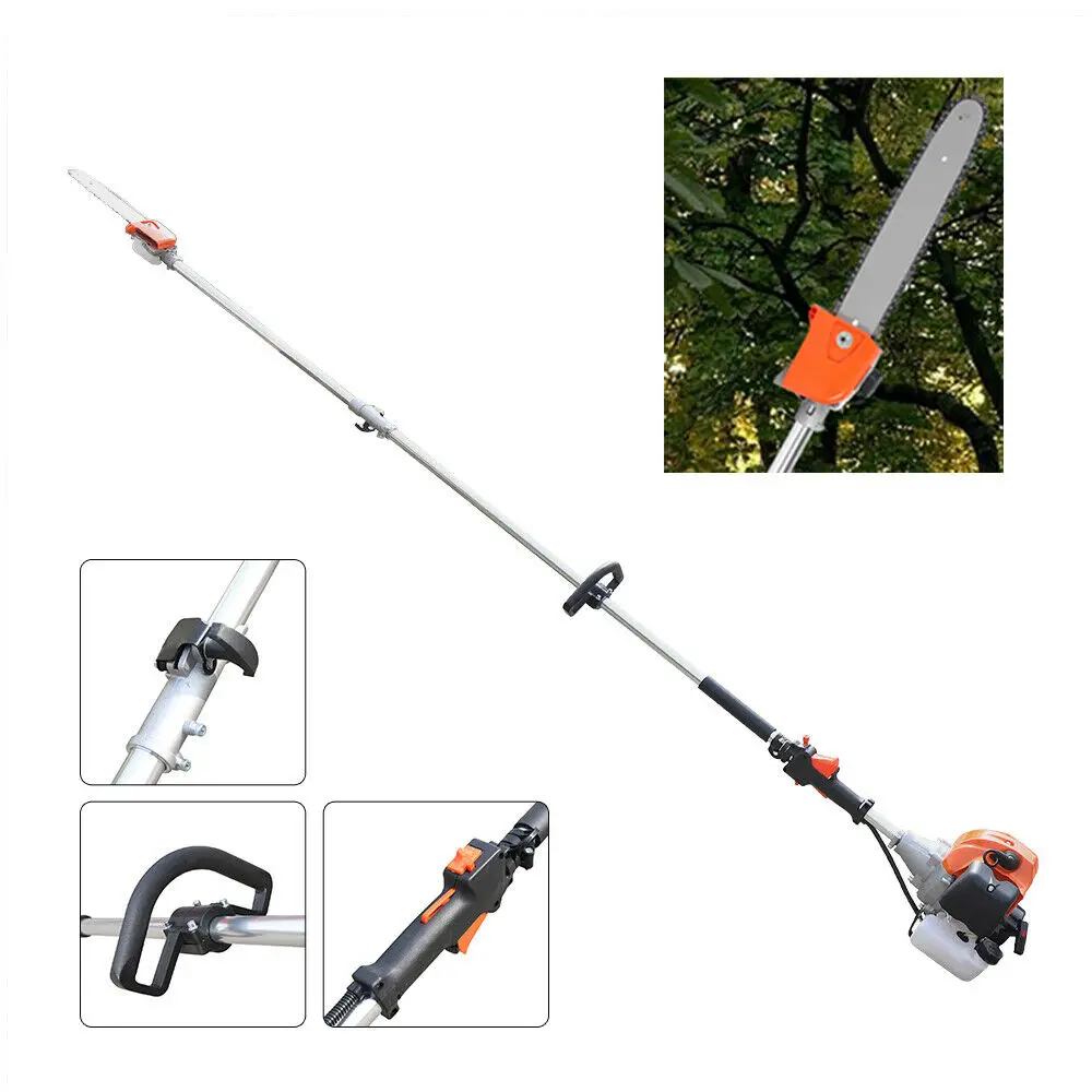 for Pole Saw Split Shaft Chainsaw 52cc 2 Stroke Gas Powered Pruner Tree Trimmer