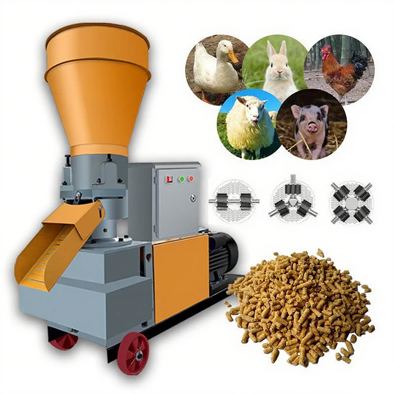 

Best Selling Electric Pet Food And Fish Feed Pellet Machine Small Household Livestock Feeding Device Feed Processing Machines