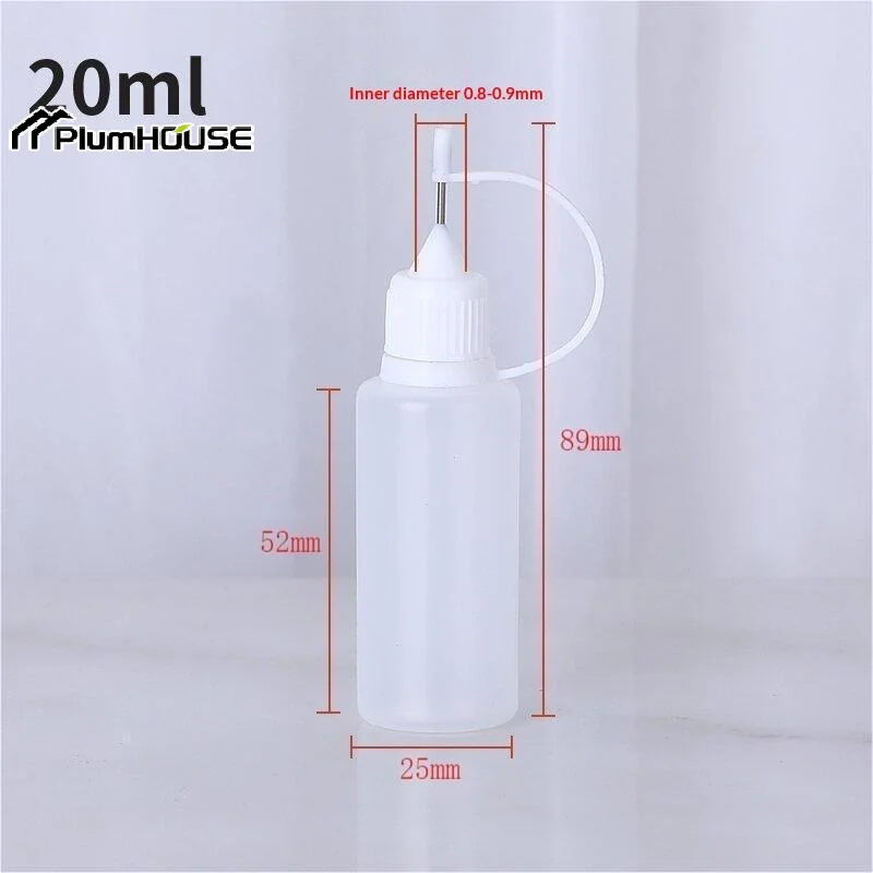 10Pcs Needle Tip Squeeze Dispensing Bottles Soft Flexible Body Multiple Sizes Perfect For DIY Crafts Glue Ink Storage