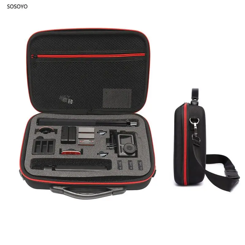 

Sport camera Accessories Storage bag Portable case Carrying shoulder strap bag Shockproof box For Gopro 9 8 7 6 Dji osmo action
