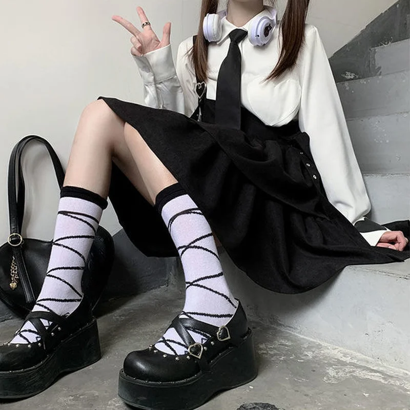 HOUZHOU Kawaii Black Lolita Dress Women Ruffle Layer Japanese fashion Sleeveless Strap Cute Mini Dress Preppy Style Soft Girl