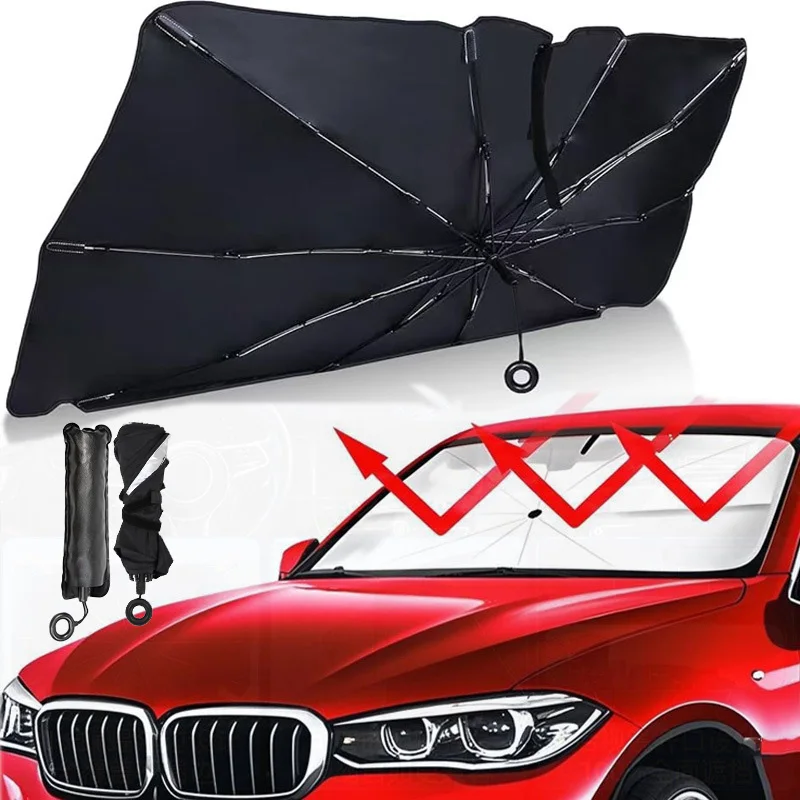 

Car Sunshade Umbrella For Auto Shading Car Sun Shade Protector Parasol Summer Sun Interior Windshield Protection Accessories