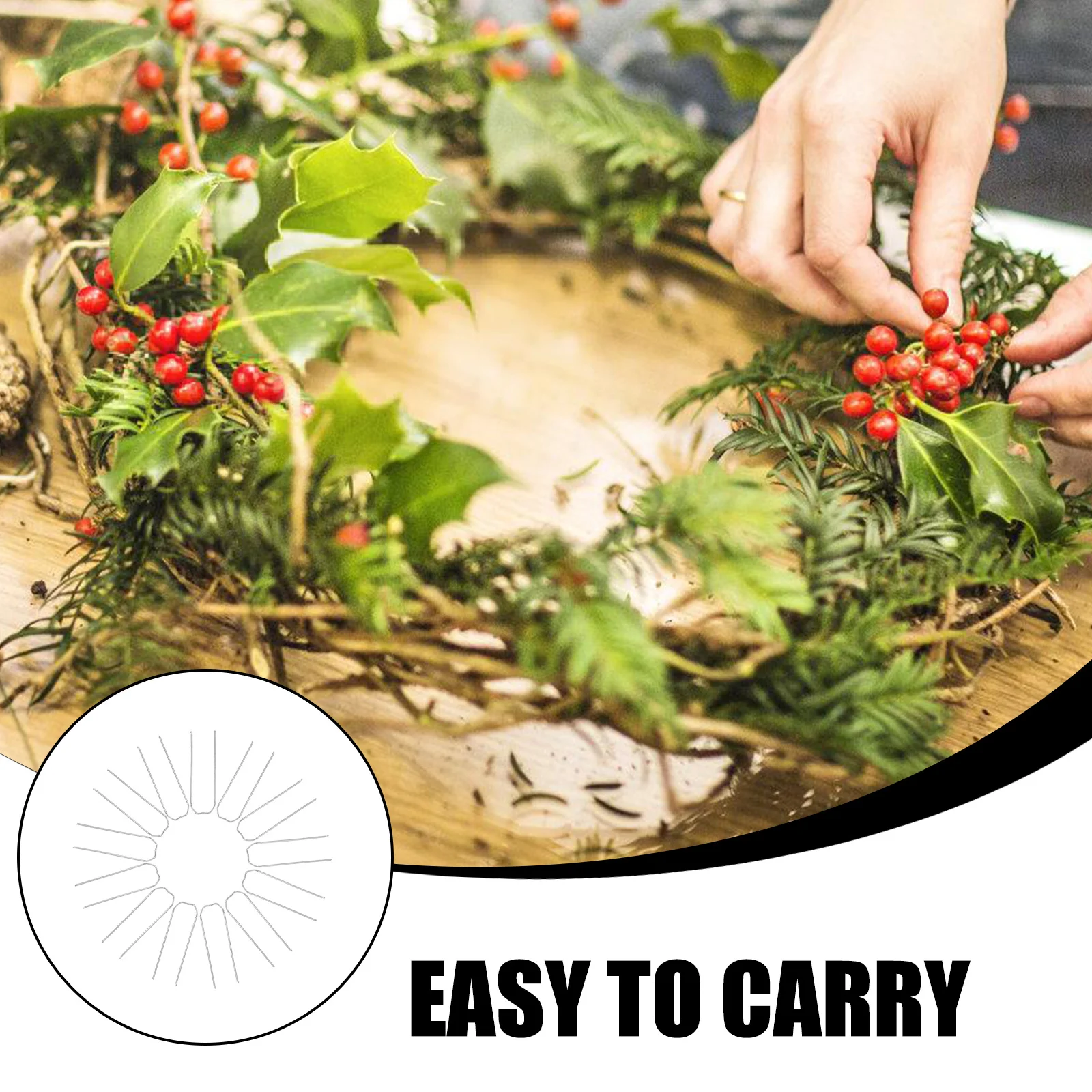 

200Pcs Metal Floral Pins Rust-Resistant Durable Flower Arrangement Nails Sharp Tips for Wreaths Sculptures Ribbons Foam