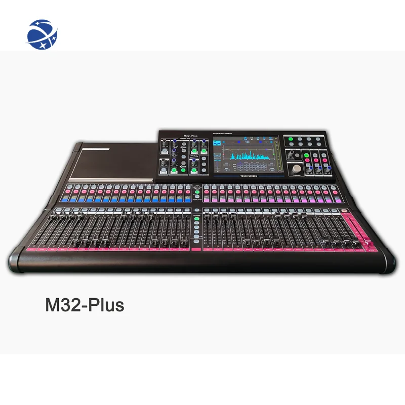 Professional Audio DJ sound M32 PLUS 32Channels Digital Console Recording System Touch Screen Optional 32x32 Dante Version Card