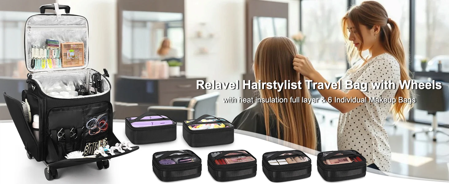 hairstylist travel bag with wheels