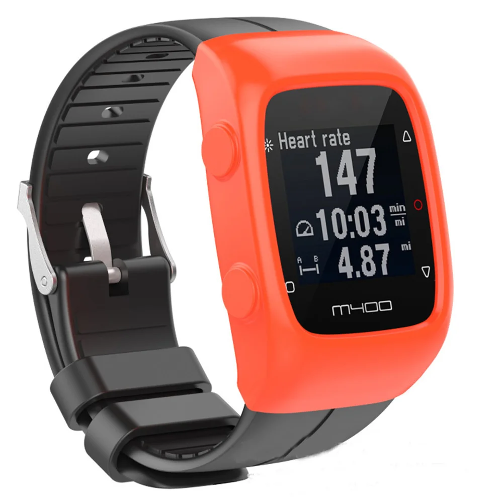 Juste de protection en silicone délicate et pratique, compatible avec Polar Mturquoise blanc, boîtier de montre