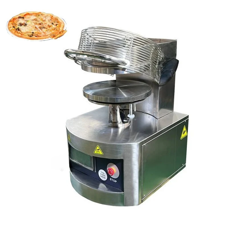 Pancake Stand Pizza Dough Flattening Pizza Machine 6-15inch Diameter Electric Automatic Pizza Round Base Forming Machine