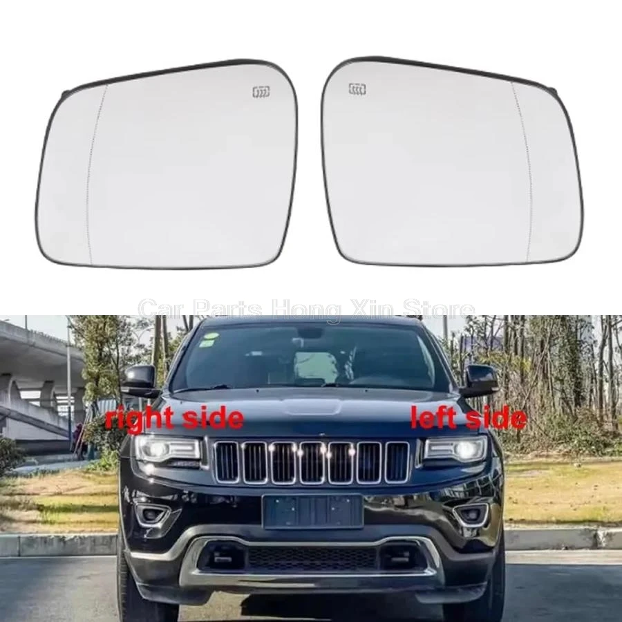 

For Jeep Grand Cherokee 2014-2021 Rearview Side Mirrors Lens Door Wing Rear View Mirror Glass Heated 68092051AB 68082636AB