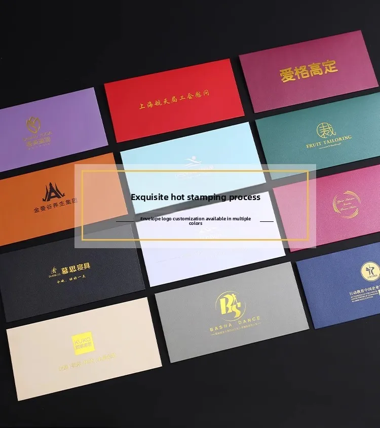 Custom Logo Gold Foil Envelope Luxury Personalized Private Custom Wedding Invitation Envelopes Custom DIY Postcard Card Party