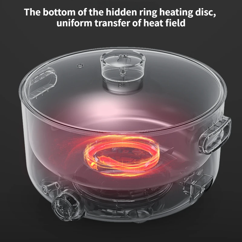 หม้อต้มไฟฟ้า220V 5L ความจุมากหม้อไฟฟ้าเครื่องใช้ไฟฟ้าในครัว