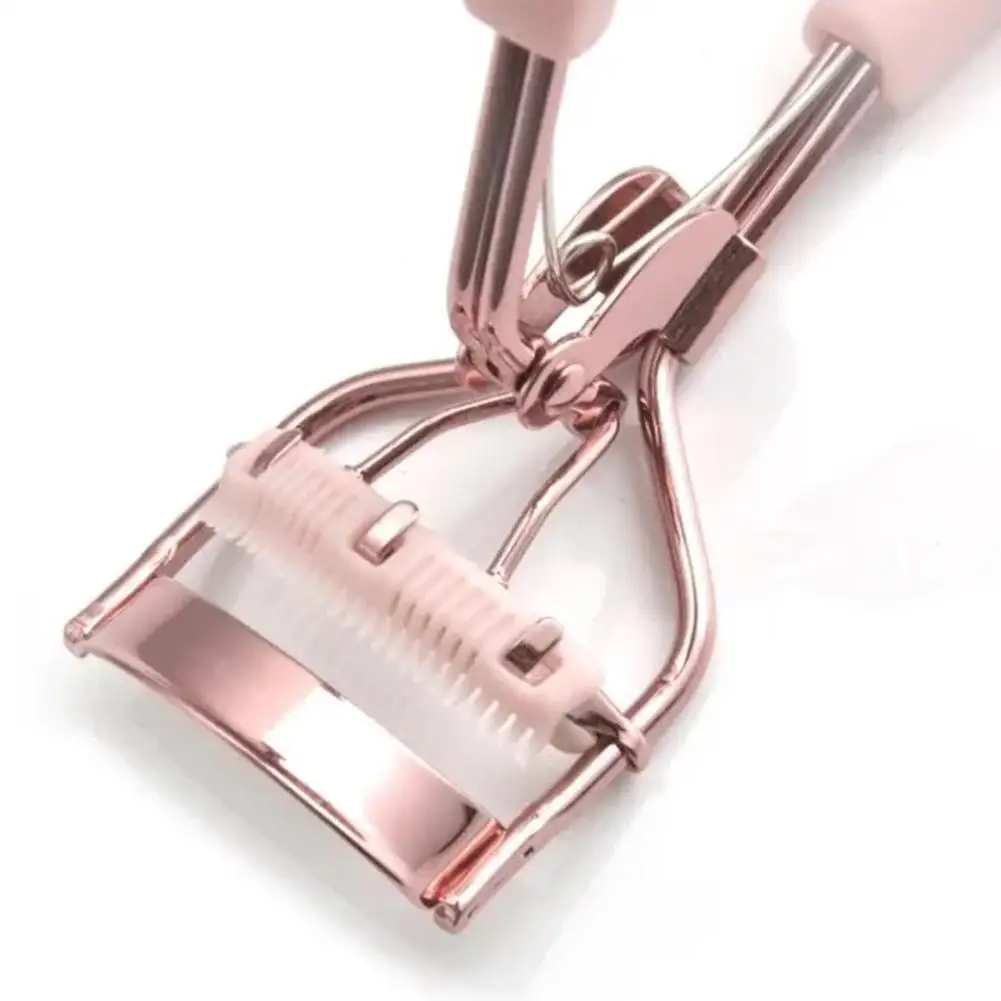 Professional Stainless Steel Eyelash Curler With Comb Eye Cosmetics Clip Curling Tools Makeup Eyelash Beauty Tweezers Natur C0a6