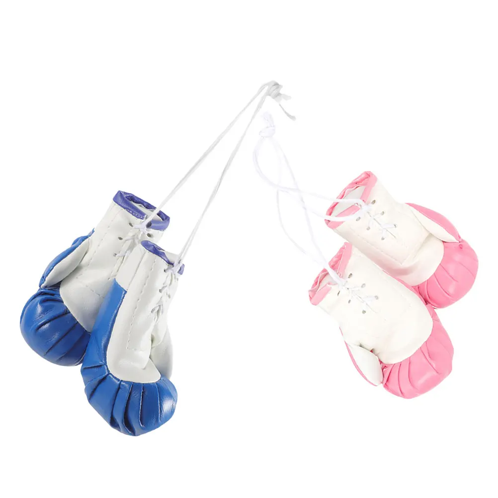 

4Pcs PVC Material Boxing Gloves Car Hanging Charm Versatile Use for Bags Clothing and Vehicle Decoration Boxing Souvenirs