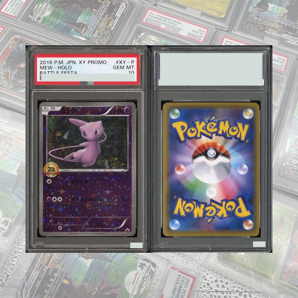 20° ANNIV-1ST ED. SERIE FAI DA TE PROSSY PTCG GRADED CARD COLLEZIONE MEW-HOLO CHARIZARD-HOLO MEWTWO-HOLO CARD GEM MT10 REGALO PER BAMBINI