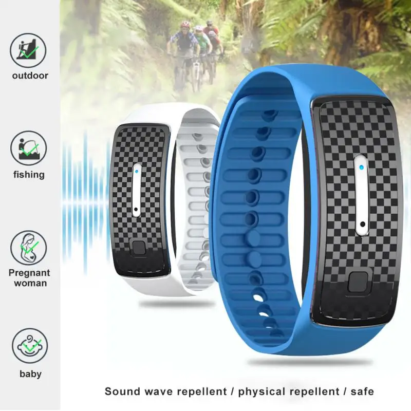 

Ultrasonic Mosquito Repellent Bracelet 모기 구충제 팔찌 Electronic Anti Mosquito Killer Pest Control Wristband Summer Repellent