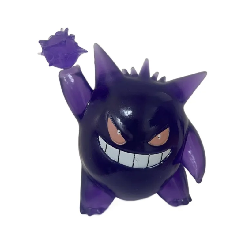 Pokemon Mini Action Figure Anime Figures for Car Ornament Room Decoratio Transparent Gengar Figurine Birthday Gift CollectionToy image 5