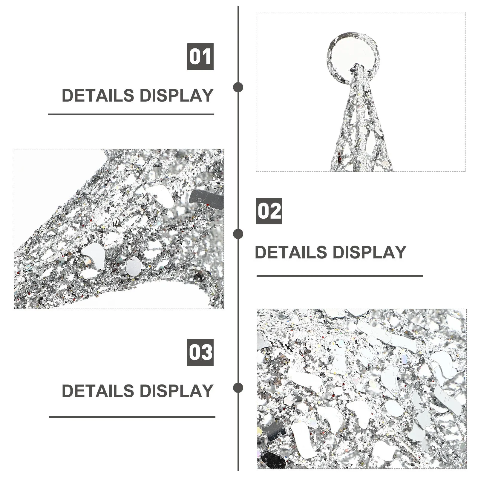 

1Pcs Iron Christmas Tree Star Ornament Lightweight Hanging Pendant Xmas Decoration for Homes Hotels Shopping Malls