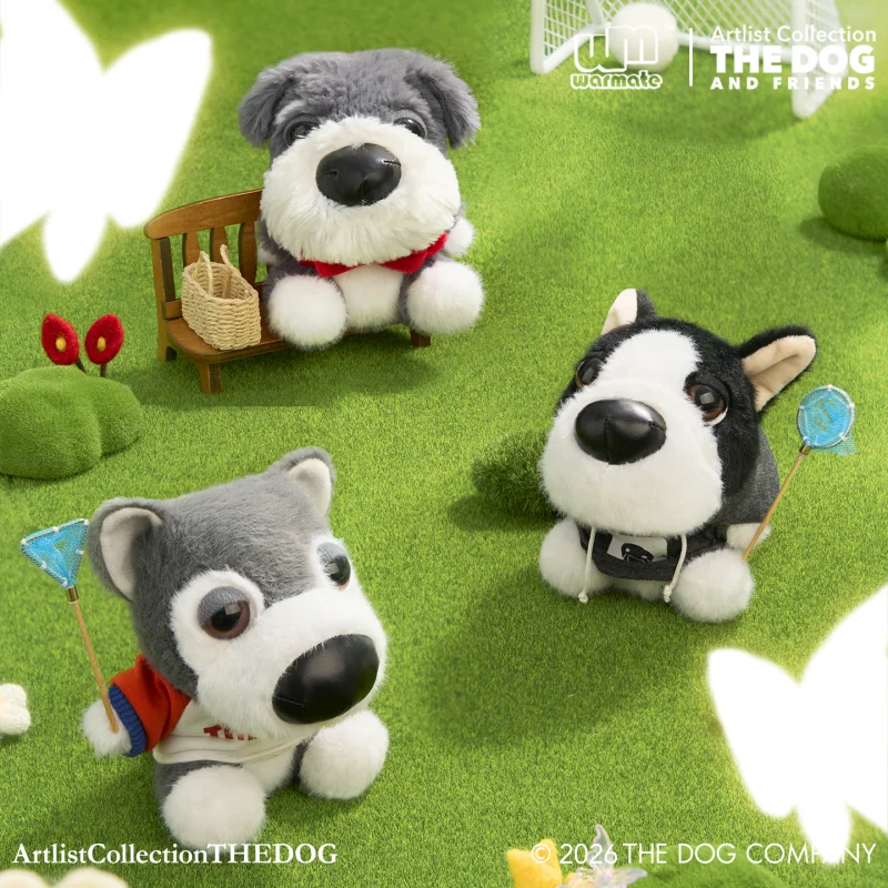 Original Thedog Big Headed Dog Doggy Ootd Series Blind Box Plüschanhänger Niedliches Trendiges Spielzeug Plüschpuppe Mystery Box Geschenk
