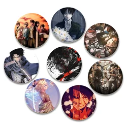 58mm Anime Aanval op Titan Broches voor Sieraden Accessoire Cosplay Badge Cartoon Gift Rugzakken Tas Knop Pins Fans Collectie