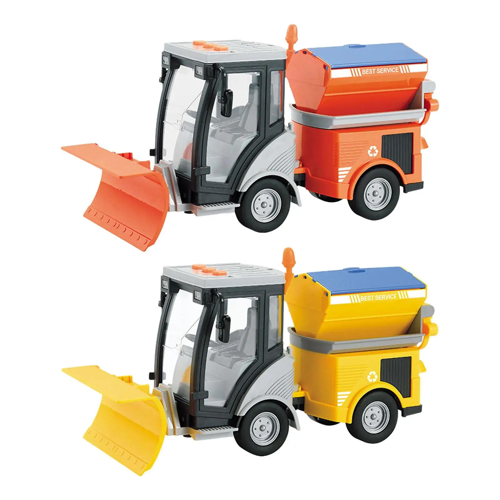 

Street Sweeper Truck Preschool Educational Toys 1:16 Scale Friction Powered Wheels Vehicle for Boys Girls Toddlers Birthday Gift