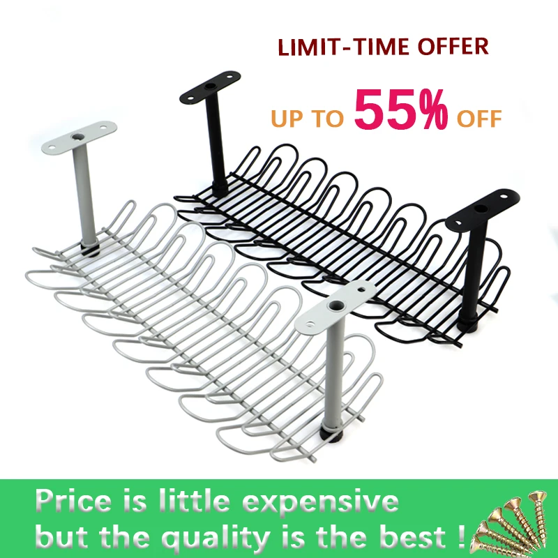 

1pc Organize Your Cables Under Your Desk with this Wire Management Tray - Keep Your Workspace Clutter-Free and Efficient