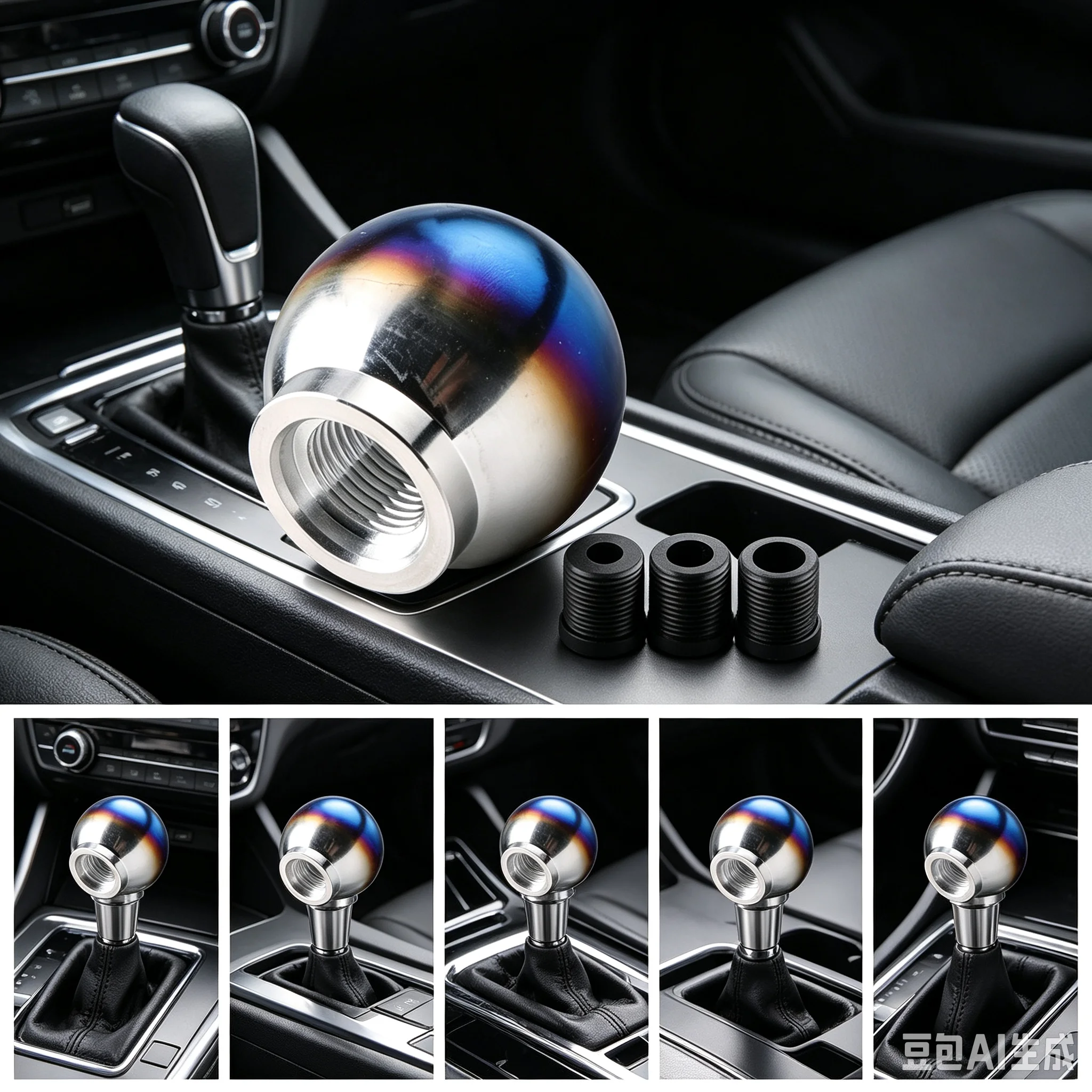 Universal Car AT MT Aluminum Manual Gear Shift Knob Shifter Stick Lever Headball Fit For Honda Toyota Nissan Mitsubishi
