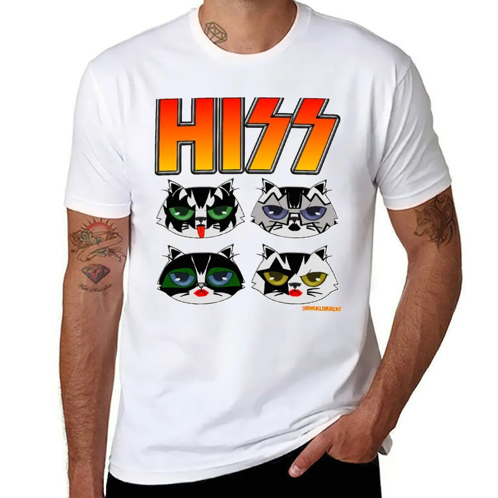 

HISS T-Shirt man t shirts cotton anime tshirt T-Shirt