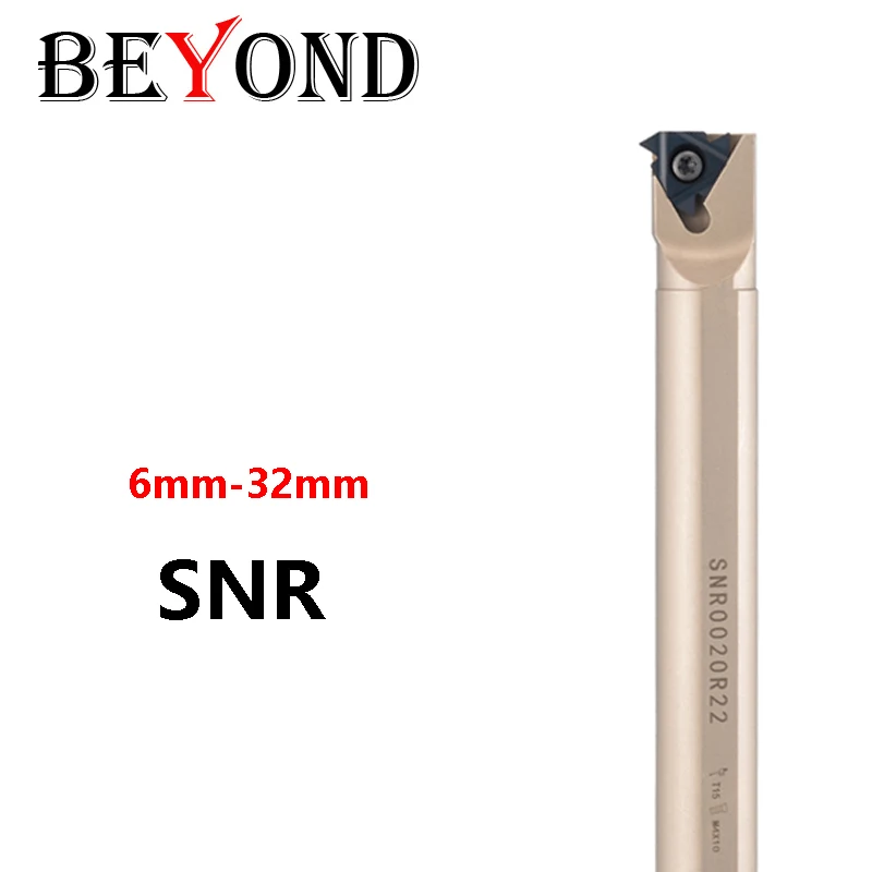 BEYOND SNR SNL SNR0007K08 SNR0012M11 SNR0016Q16 SNR0025S22 Internal Grooving Lathe Tool Holder White Nickel Coating SNR0020R16