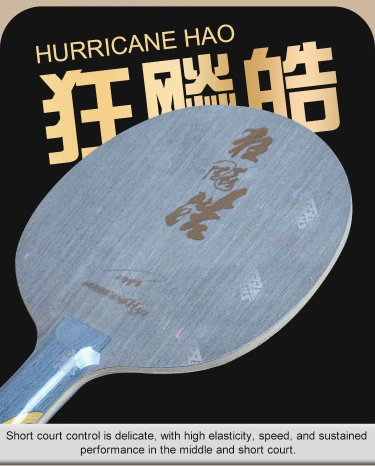 Dhs Hurricane Hao Serie Tischtennis klinge profession elle 5-lagige Tischtennis klinge Original Hurricane Hao 1 2 3 Base Board mit Box – Detail 3