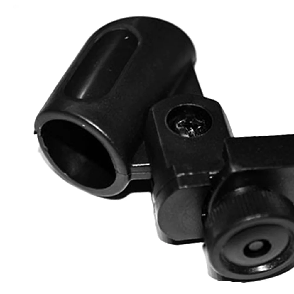 2 قطعة طبلة ميكروفون والعتاد دائم معدن قابل للتعديل كليب المضادة للانزلاق للصدمات الأسود طبل كليب حامل ميكروفون #1