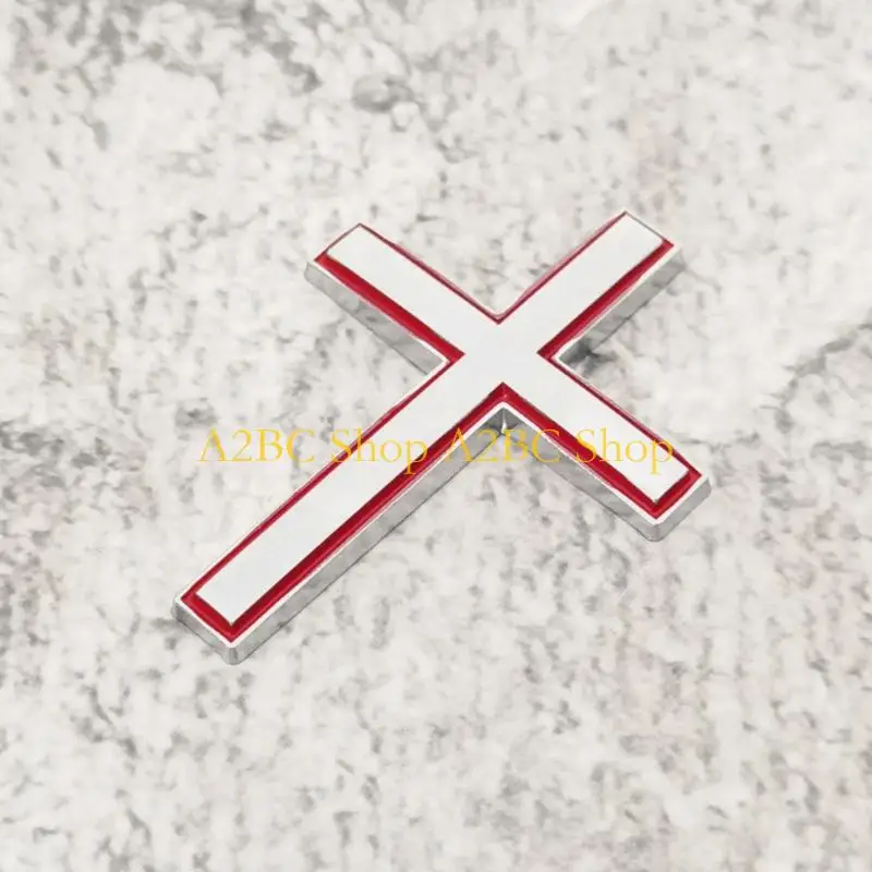 A2BC Modern Metal Crosses Car Fade Resistant Design Unique Vehicle Decoration Metal Auto Body