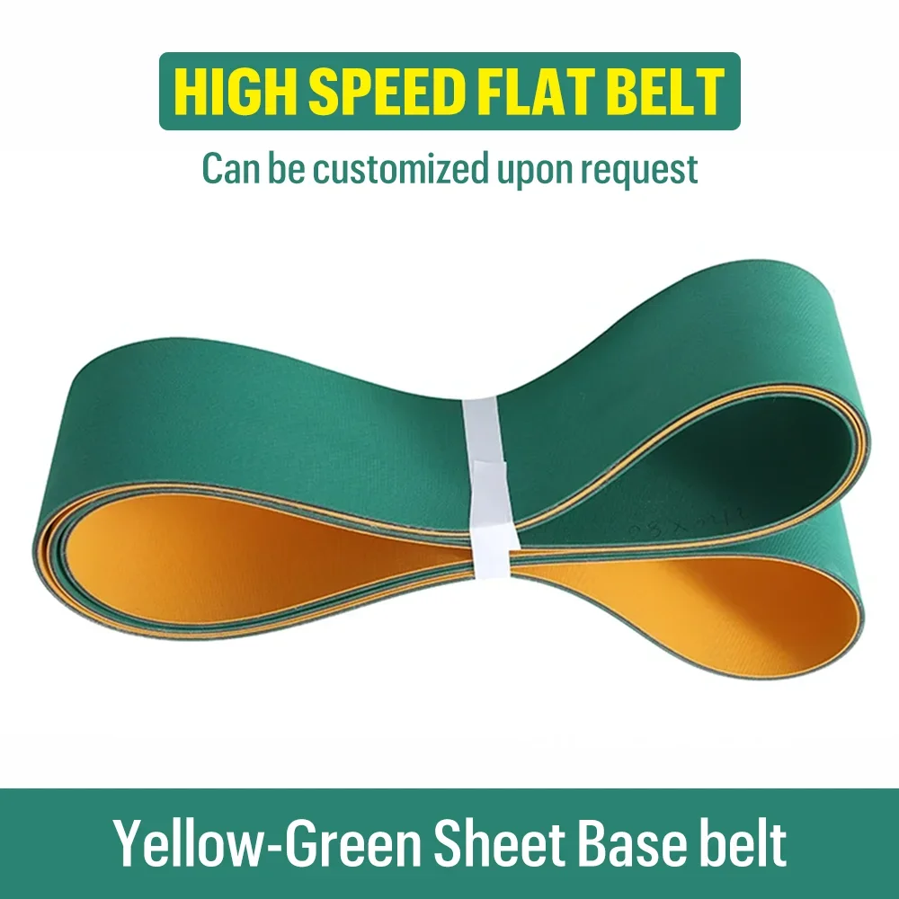 1PC Yellow-Green Nylon Sheet Base Band Machinery High Speed Transmission Belt Wear-resistant Conveyor Belt