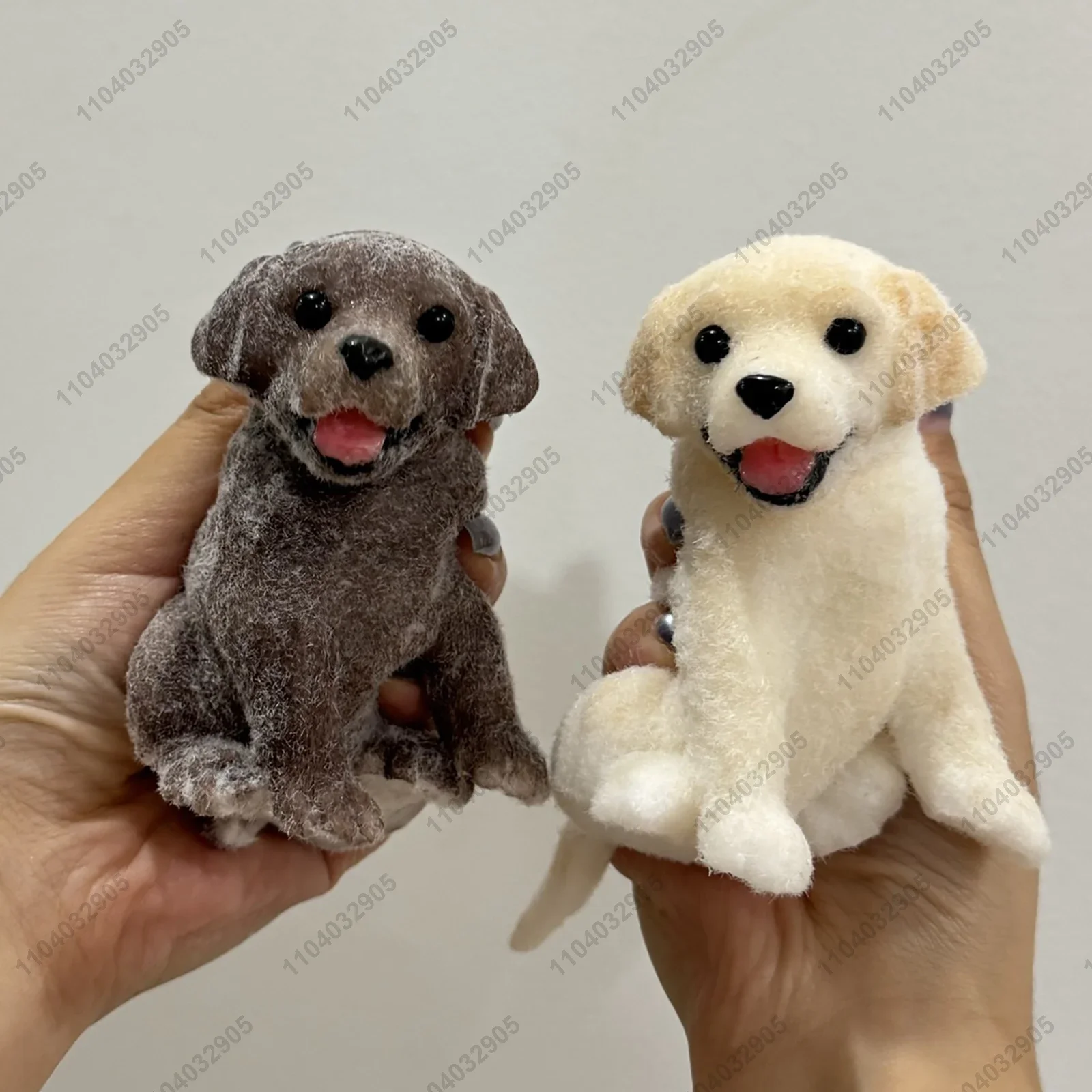 Golden Retriever Dog Taba Squishy Silicone Fuzzy Hand-Painted Doggy Puppy Animal Squeeze Toy Mochi Toy Hand Relax Stress Release