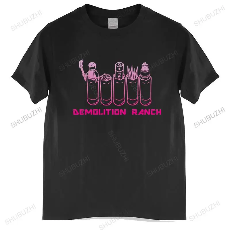 Men o-neck tshirt fashion brand t-shirt black new Men T shirt Cheap fashion Demolition Ranch euro size