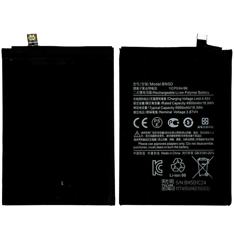 Hot Sale 5000mAh 3.87V BN5D Replacement Battery for Xiaomi Redmi Note 11/11S 4G M4 PRO 4G POCO M4 Pro4G Mobile Phone Batteries