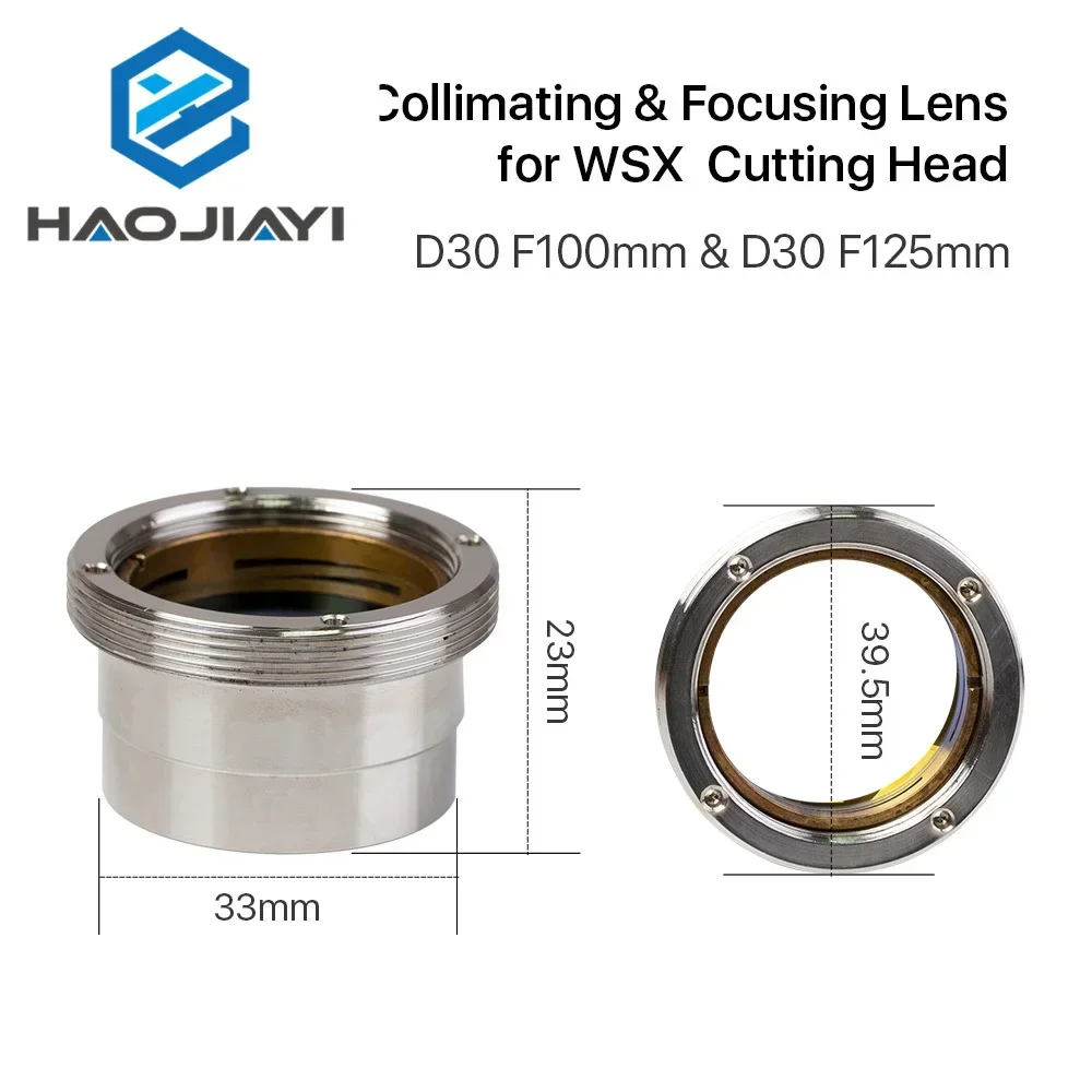 عدسة تركيز ليزر الألياف D30 F100 F125mm مع حامل عدسة لرأس القطع بالليزر WSX WSX-GQ-JT-02 2000 واط KC13 KC15 ليزر