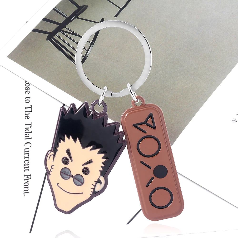 Anime Hunter Metal Charm Keychain, GON & Killua Figures