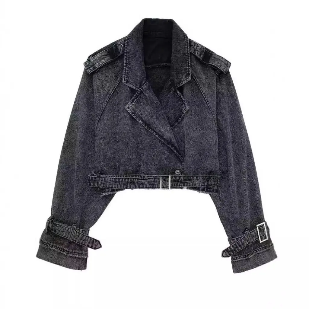 

Zatrax Women's Short Denim Coat European And American Style Design Sense Niche Autumn Wear New
