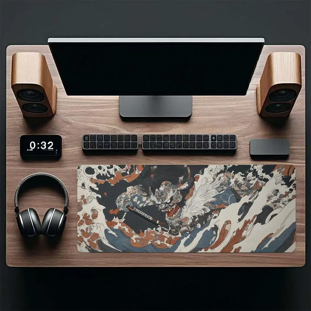 Extra large stain-resistant thickened edge-locking office anti-slip desk pad keyboard pad gaming mouse pad