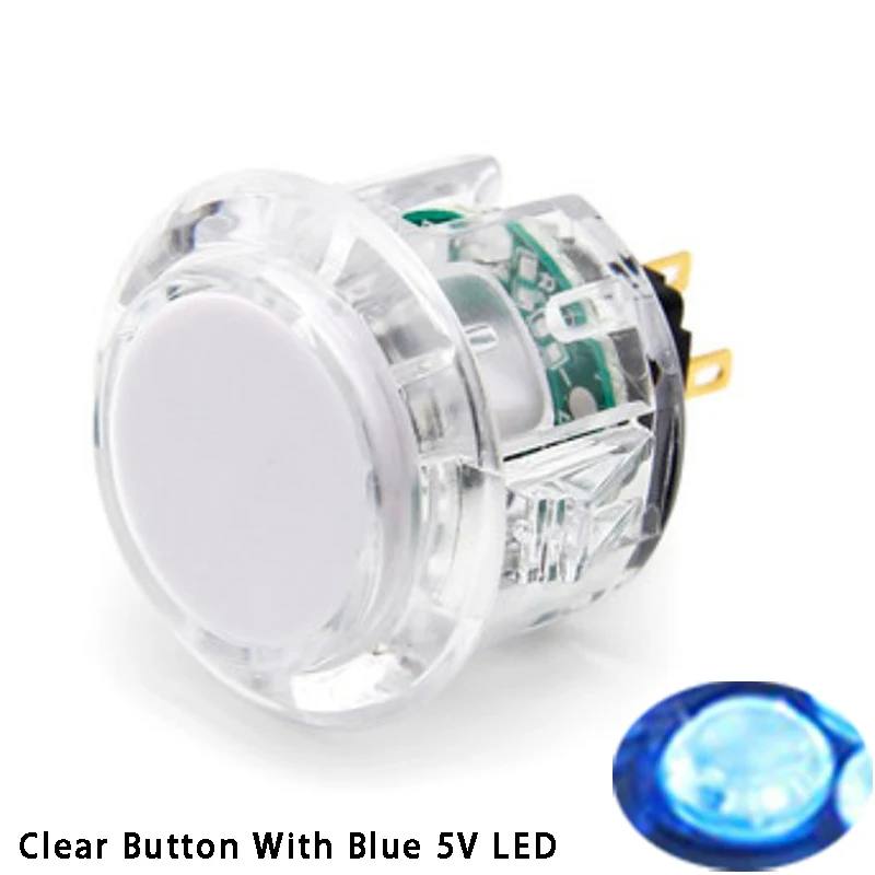 8 قطعة أزرار Qanba المضيئة الأصلية 24 مللي متر 30 مللي متر Qanba Sanp في أزرار LED لـ Arcade Fight Hitbox