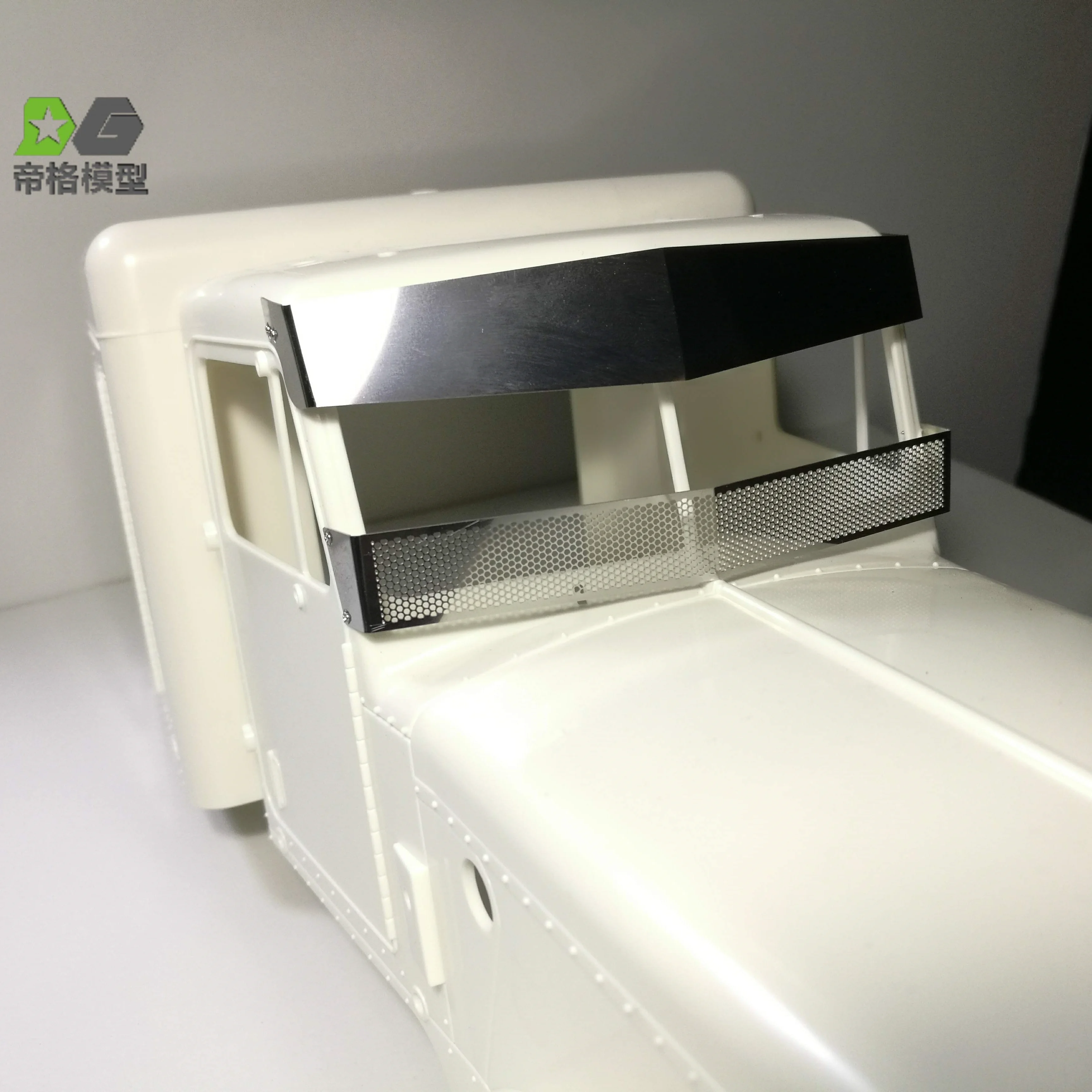 Metal Mesh Grille Sun Visor For Tamiya Grand Hauler 56344 King Hauler 56301 1/14 RC Tractor Truck DIY Parts DEGREE MODEL